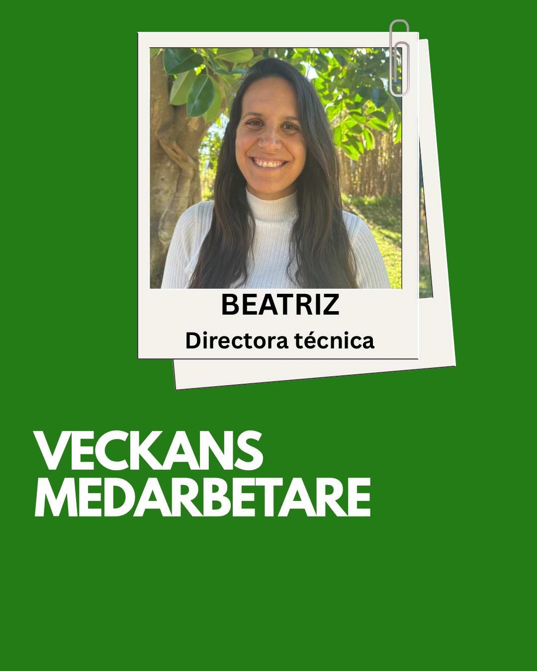 🙋🏻♀️Veckans medarbetare är vår directora técnica Beatriz #veckansmedarbetare