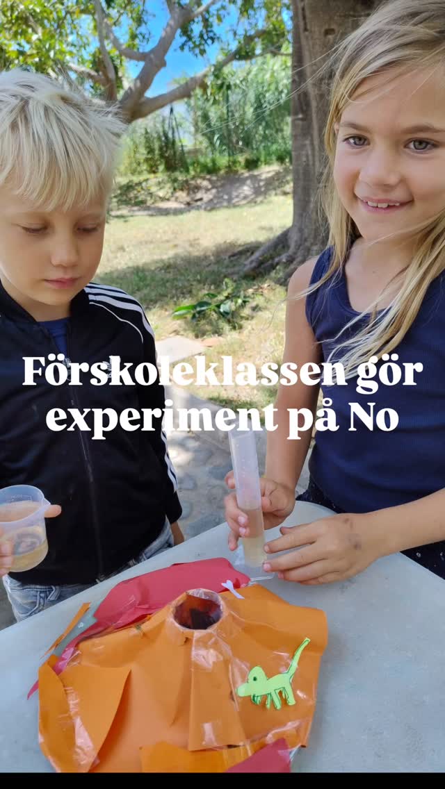 🌋Förskoleklassen har arbetat med temat vulkaner och utforskat hur ett vulkanutbrott fungerar. 🧪Genom spänna…