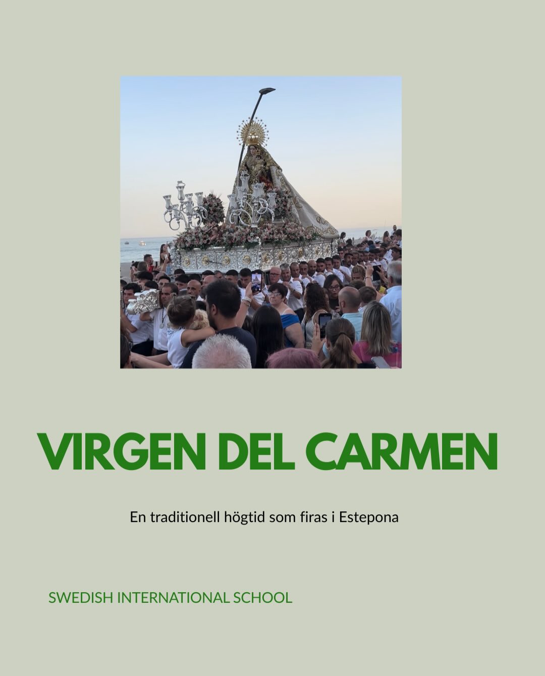 ⚓Virgen del Carmen firas den 16 juli och hedrar sjömännens och fiskarnas skyddshelgon. I kuststäder fylls gat…