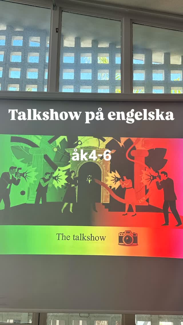 🎤Åk 4–6 har haft talkshow på engelskan kopplad till temat “If you were famous”! Eleverna fick träna på att i…