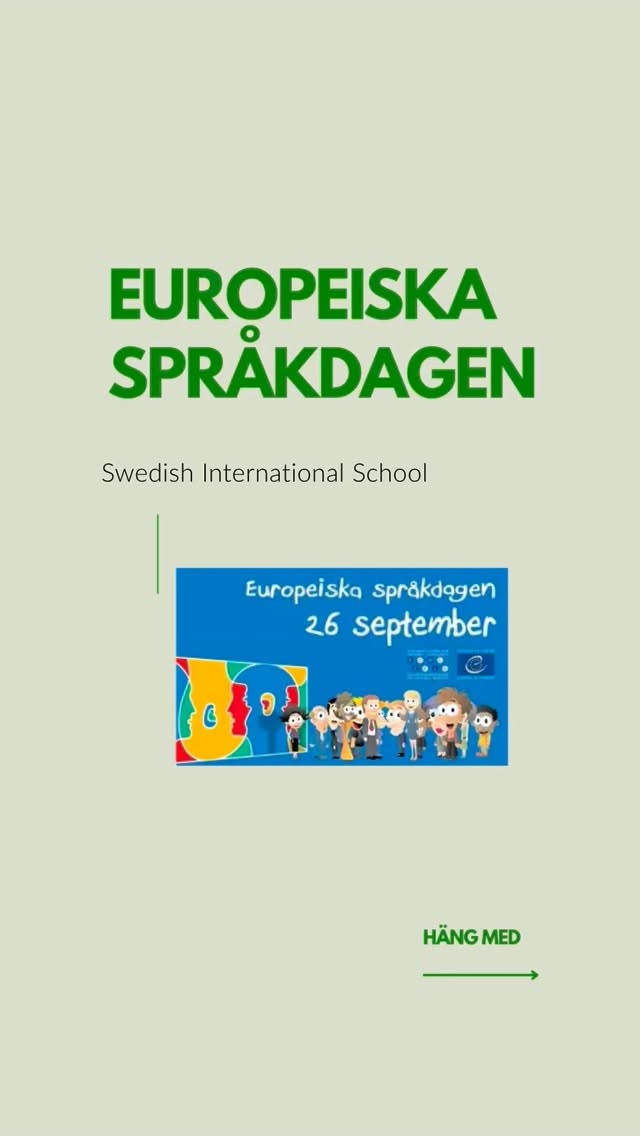🗣️Europeiska språkdagen! 🌍 Idag uppmärksammar vi Europas alla språk och firar den språkliga och kulturella…